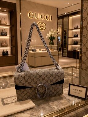 Gucci Beige GG Supreme Dionysus Hand/shoulder bag. 
Serious offers only please